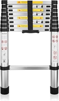 8.5Ft/2.6M Aluminum Multi-PurposeTelescoping Ladders