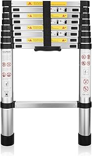 (8.5Ft/2.6M) EN131Standards Aluminum Multi-PurposeTelescoping Ladders ﻿ | Multi-Purpose CollapsibleLadder for RV or Outdoor Work