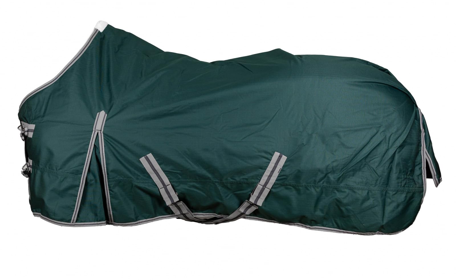 RL24 Weidedecke 600D Basicline Regendecke Übergangsdecke winddicht wasserdicht Outdoordecke Pferdedecke Grün 145cm