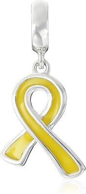 Chamilia Yellow Ribbon Give Back Bead Charm