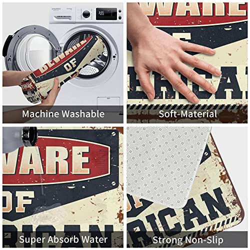 Tapete para porta da frente externa Cuidado com o tapete americano decoração de pátio tapetes extern