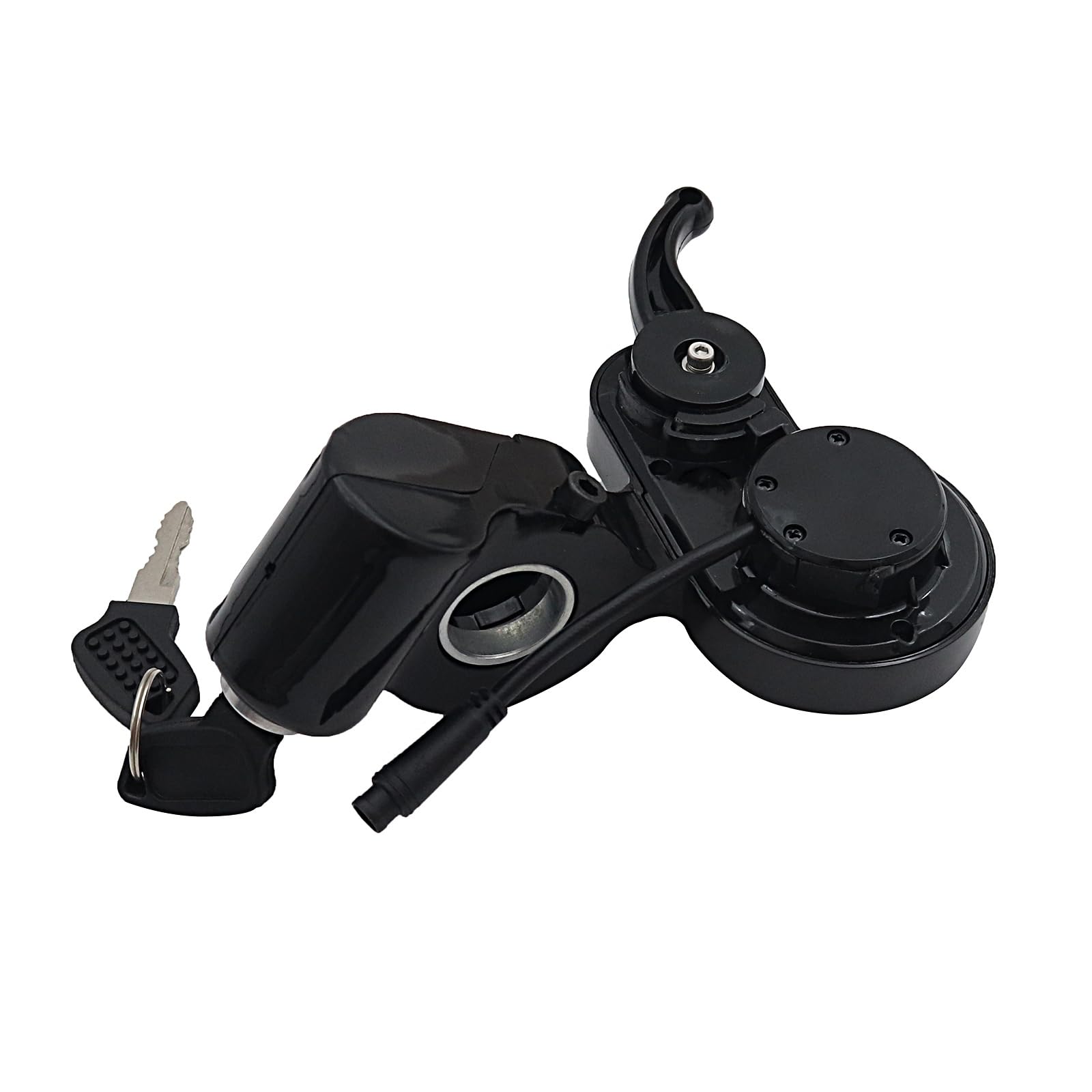 1 compteur d'accélérateur LCD avec interrupteur à clé, vitesse réglable, accélérateur noir, 6 broches pour scooter électrique NJAX-T