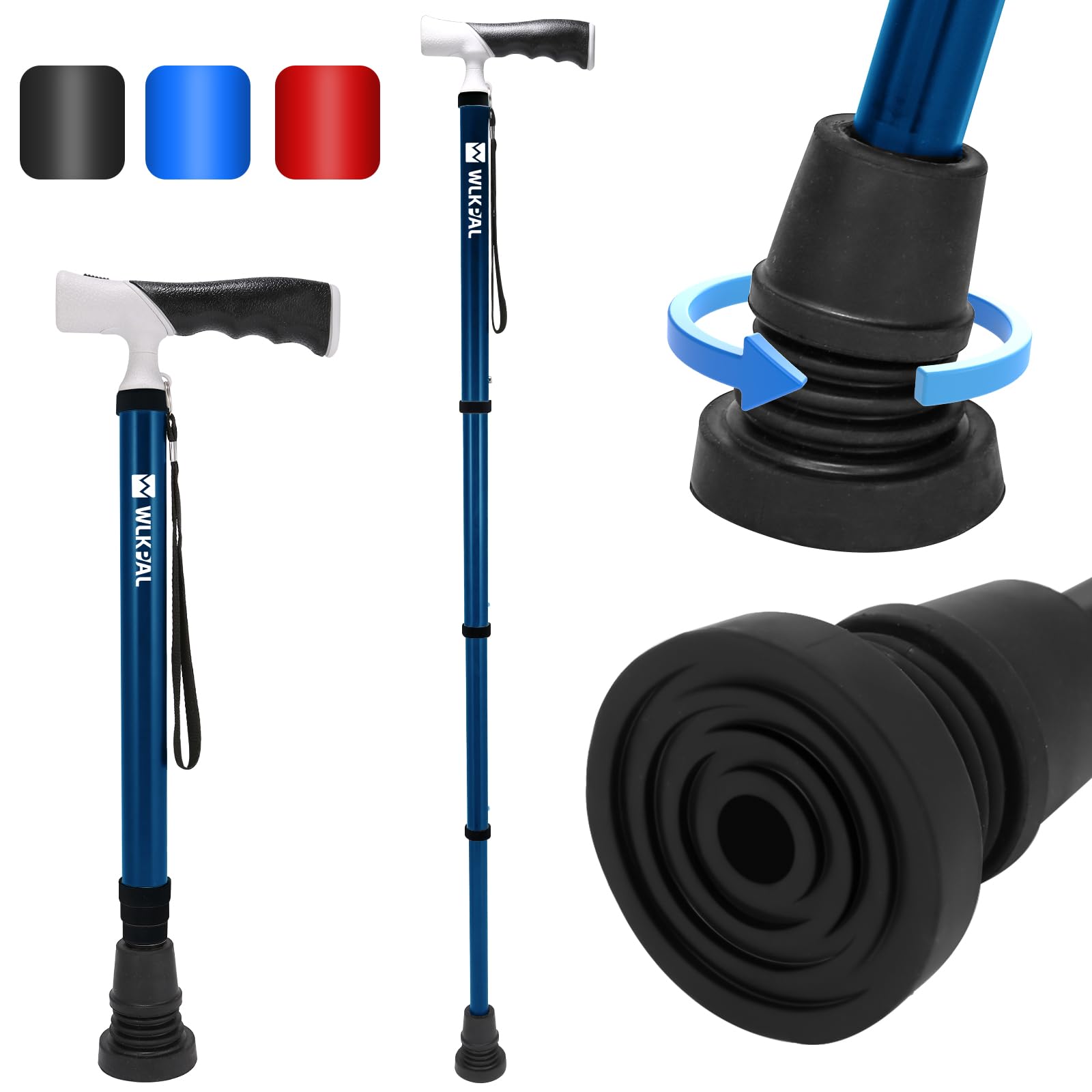 WlkPal A-4 Folding Cane