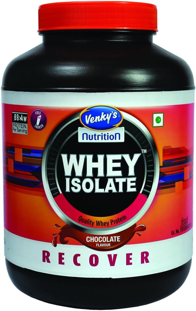 Whey Isolate protein powder (No Added Sugar) | Boosts Performance | Increases Strength & Muscles | 29.64g Protein Per Serving | - 2 KG (Swiss Chocolate Flavour)