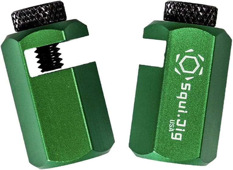 Tall Stair Gauges for Layout Framing Square Attachment Rip Guide Speed Square Jigs Made in USA (Green)