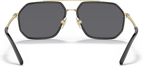 Miniatura 3 de Dolce & Gabbana DG2285-0281 Gafas de Sol DoradoNegro wPOLAR GRIS 2.362 in, DoradoNegro
