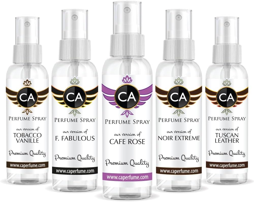 tobacco vanille vs tuscan leather Amazon.com : CA Perfume (Designer Perfume Set Set For Men Impression Of (Tobacco  Vanille, Fabulous, Cafe Rose, Noir Extreme, Tuscan Leather) Long Lasting  Fragrance 2oz/60ml (Pack of 5) : Beauty & Personal