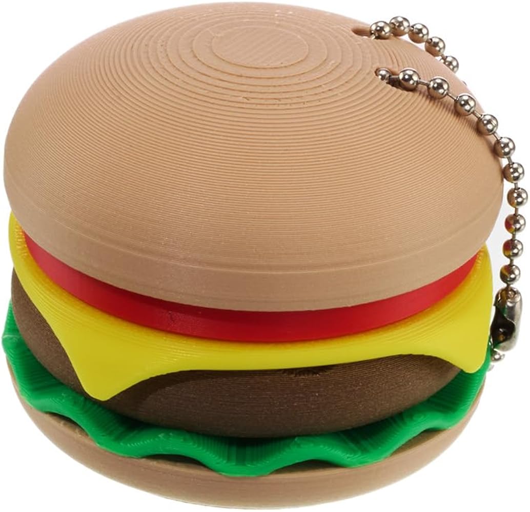 Amazon.com: Burger Click Keychain Fidget – Funny Stress Relief