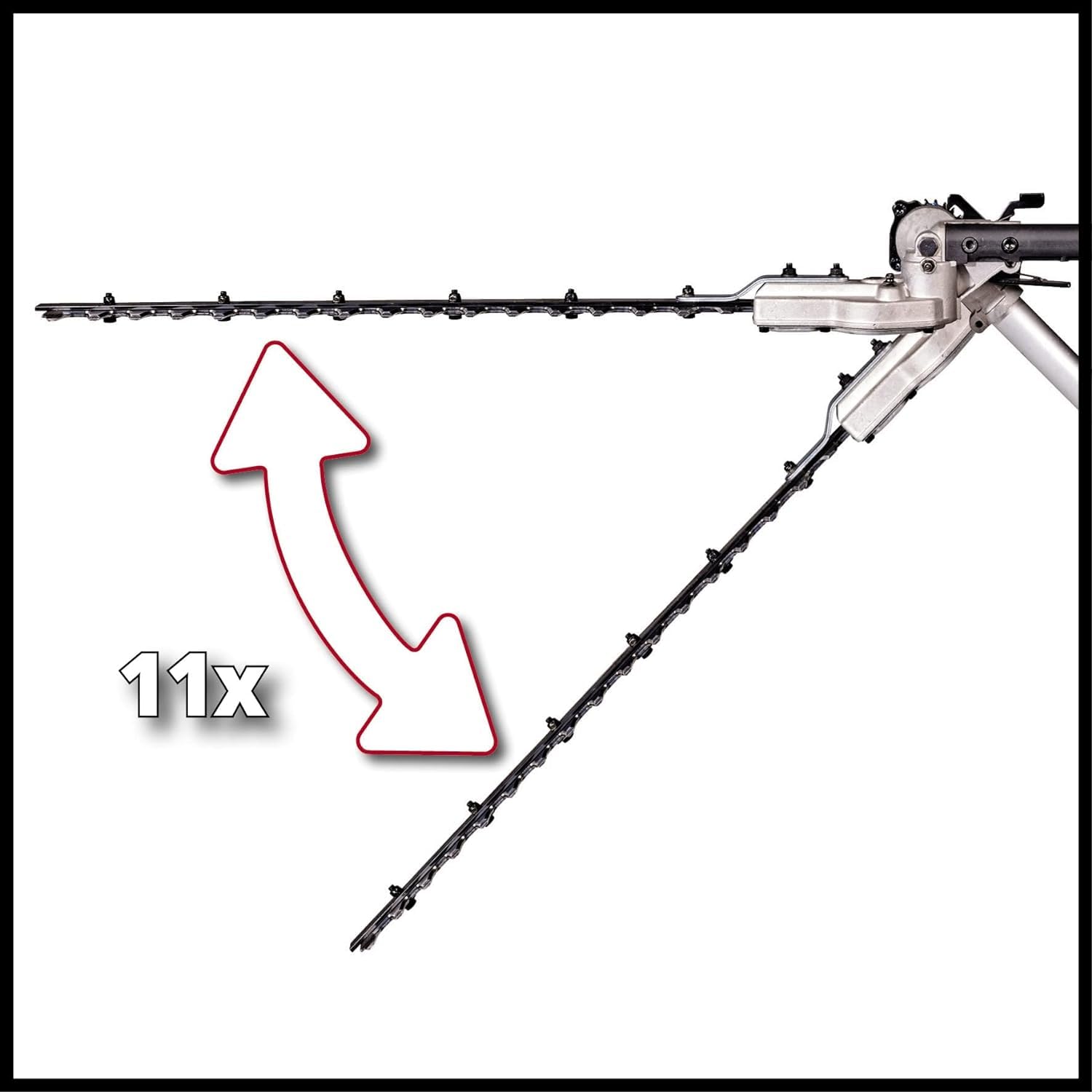 Einhell Taille-Haies télescopique GC-HH 9046 (900 W, espacement des Dents de 20 mm, portée de 1,97 m, s'étend jusqu'à 2,60 m)