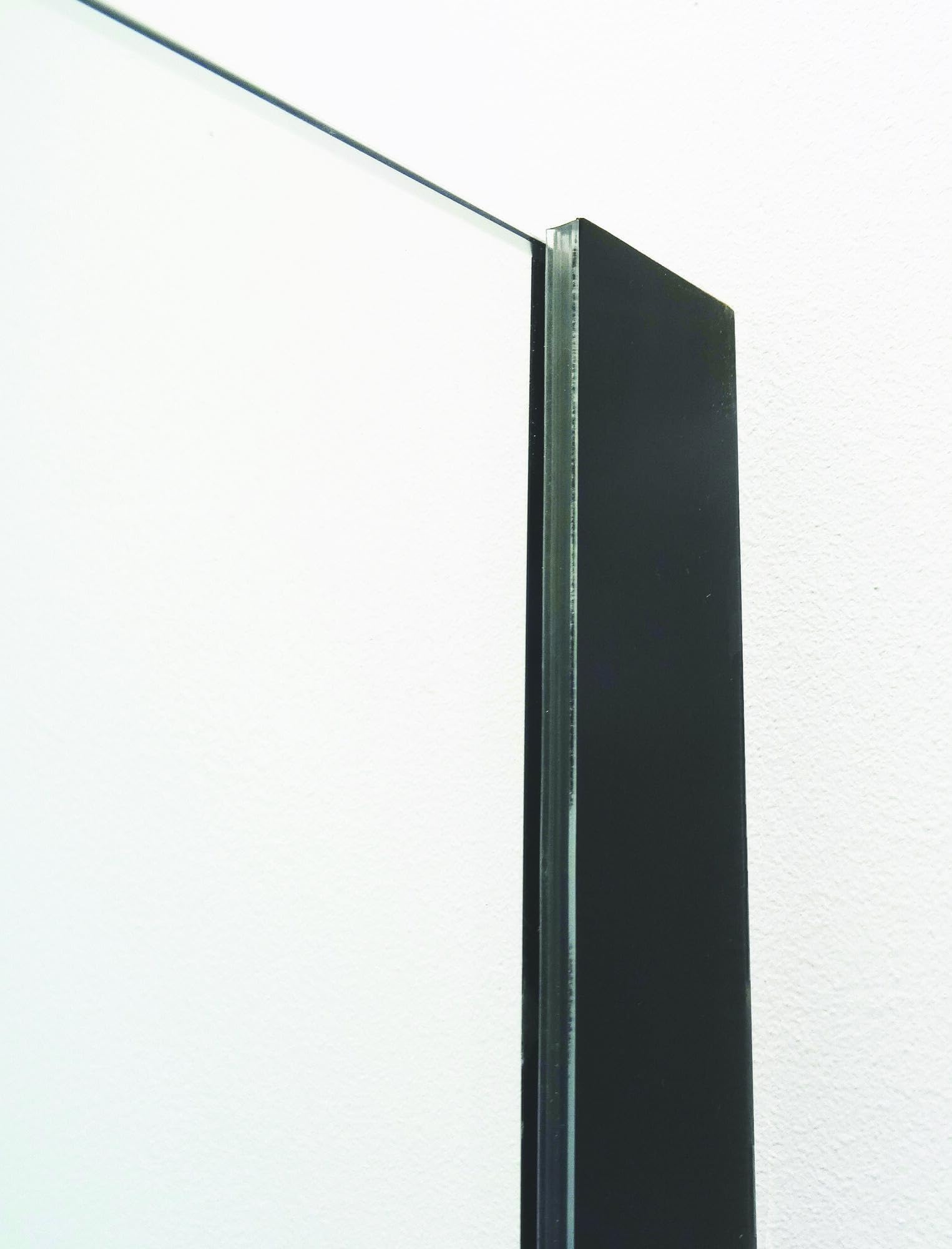 Panel INDUS, Vidrio Templado, Reversible, 120 x 200 cm, Negro | Vidrio Templado, Tratamiento Antical, Reversible, Estilo Industrial Sobrio y Moderno, Puertas Correderas Prácticas