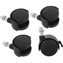 4pcs Caster Wheels for Oil-Filled Radiators Swivel Casters with Brakes Easy Installation Replacement Wheels for Electric Heaters and Furniture