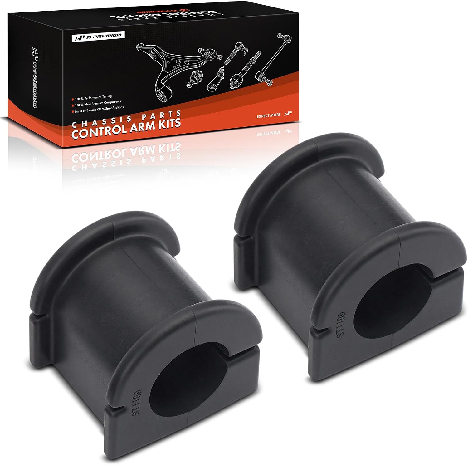 A-Premium 2 x Front To Frame Suspension Stabilizer Bar Bushings Sway Bar Bushings, Compatible with Toyota Corolla 2003-2019, Matrix 2003-2014 & Pontiac Vibe 2003-2010