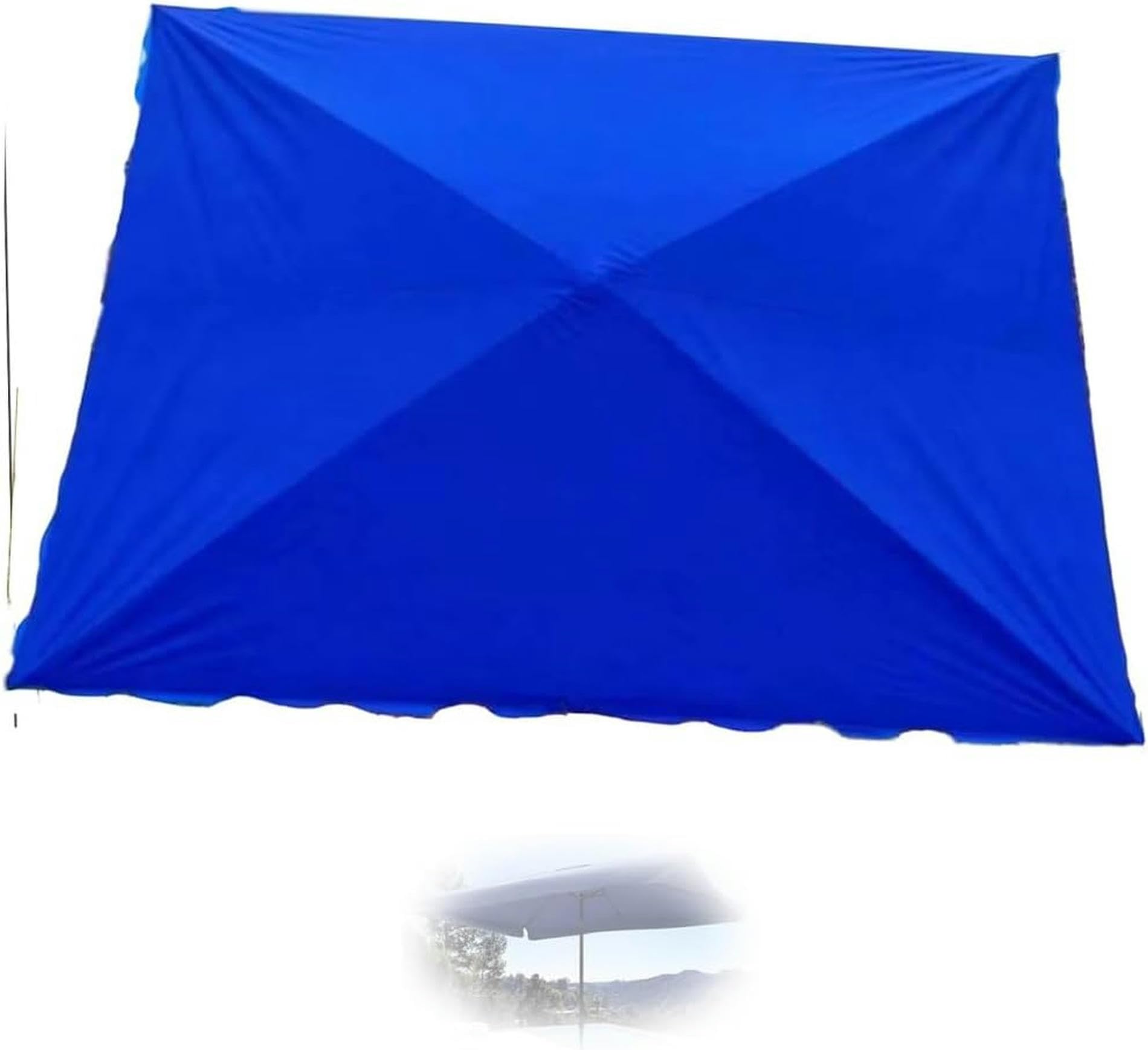 Housse de rechange pour parasol abîmé : rénovation facile d'auvent rectangulaire