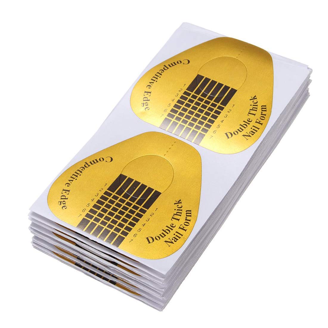 120 Pcs Acrylic Nail Forms Horseshoe-shaped Nail Art Acrylic Nail/UV GEL Nail Extention Tips Form Guide Sticker