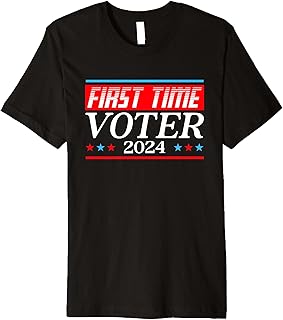 First Time Voter Presidential Election USA 2024 New Voter Premium T-Shirt