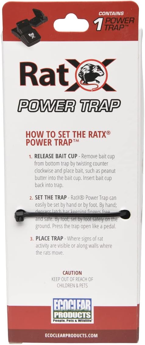 RatX Rodent Control Power Traps for Rats, Mice & Rodents Reusable, Poison Free | Indoor & Outdoor Use | Power Trap | Pack of 6
