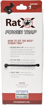 RatX Rodent Control Power Traps for Rats, Mice & Rodents Reusable, Poison Free | Indoor & Outdoor Use | Power Trap | Pack of 6
