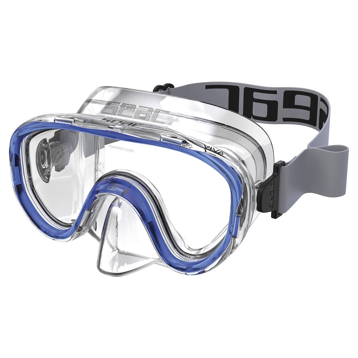SEAC Viva, Single Lens Silicone Snorkeling Mask for Kids