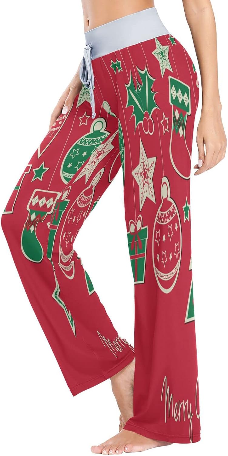 ALAZA Women's Christmas Gifts Christmas Tree Sleep Pajama Pant : Clothing, Shoes & Jewelry