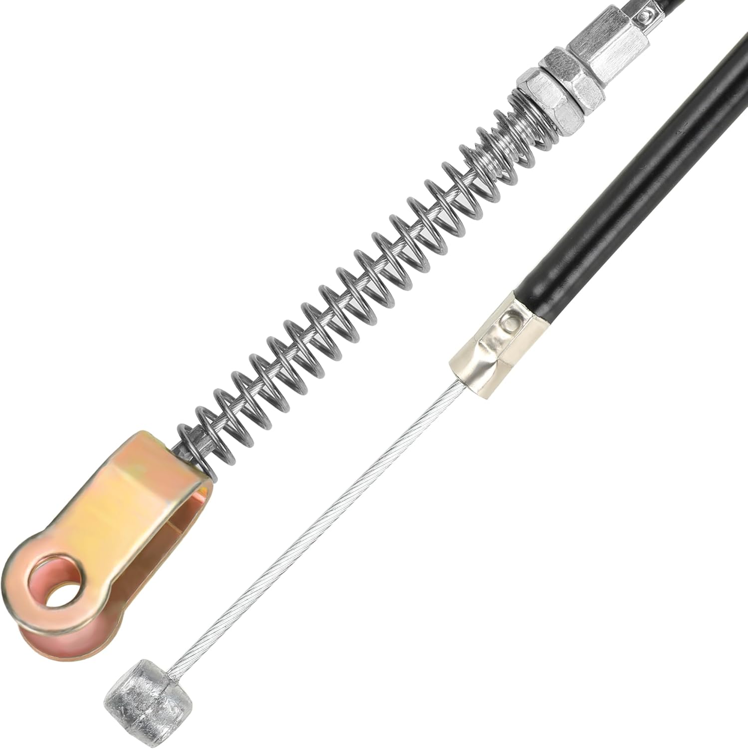 GREHUA 56 inch Go Kart Brake Cable Kit Compatible with Predator 212cc 196cc GX160 GX200 6.5HP Manco 9598 9597 Yerf-Dog ASW Bristers Airheart MB-1 Drift Trike Carter Fun Dune Buggy ATV Parts 51" Inner - Image 7