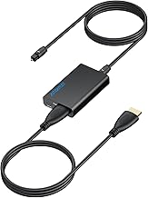 AUTOUTLET HDMI eARC/ARC Audio Extractor, 192kHz DAC Converter eARC/ARC to Optical Audio Adapter, eARC/ARC to SPDIF Converter with 1M HDMI/Optical Cable for HDTV Soundbar Home Cinema System etc