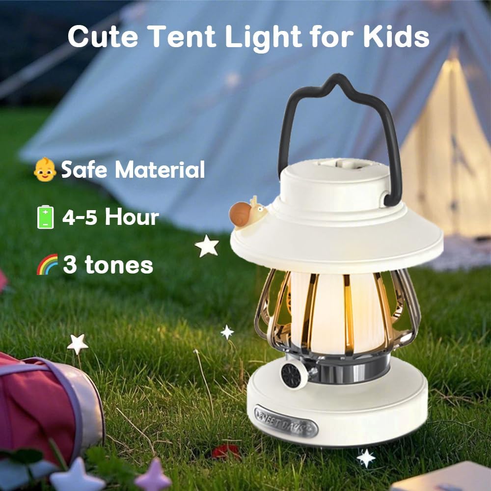 Camping Lantern for Kid 2pc Purple +White