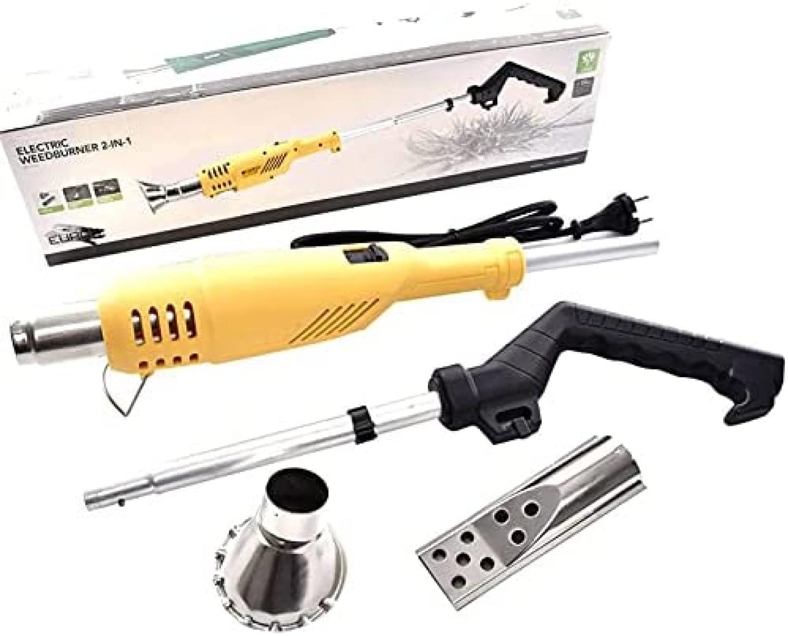 Désherbeur Thermique Électrique 2000W Désherbeur À Air Chaud Flamme D'herbe/brûleur De Mauvaises Herbes D'outils De Jardin,YUYANAIAI