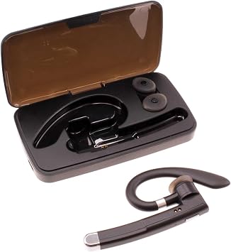 Wireless Earphone Ear-Hook Headphone Boom Mic Compatible with Motorola Moto G Stylus 5G 2025, Handsfree Single Headset Over The Ear Earbud