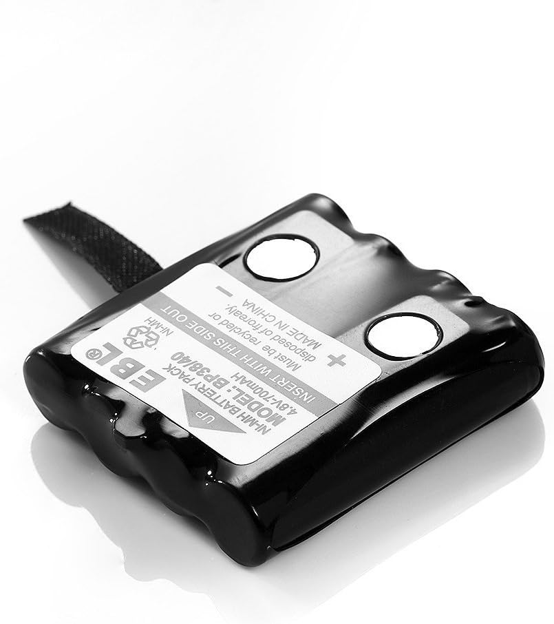 EBL EBL BP-38 Two-Way Radio Batteries 4.8V 700mAh Replacement Battery for Uniden BP-38 BP-39 BT-1013 BT-537 BP-40 FRS-008 (2 Pack)