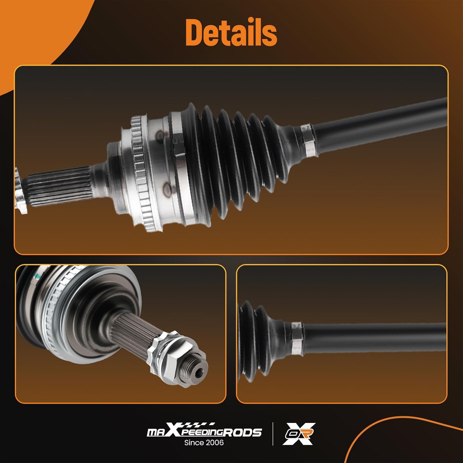 maXpeedingrods Front CV Axle Shaft Assembly for Toyota Celica 1990-1993, Corolla 1993-2002, Geo Prizm 1993-1997, for Chevrolet Prizm 1998-2002, Right Passenger Side, Replace# 4341002030