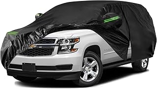 Waterproof Car Cover Replace for 2007-2023 Chevy Suburban/GMC Yukon XL/Cadillac Escalade ESV, 6 Layers All Weather Car Covers with Zipper Door for Snow Rain Dust Hail Protection (Suburban)