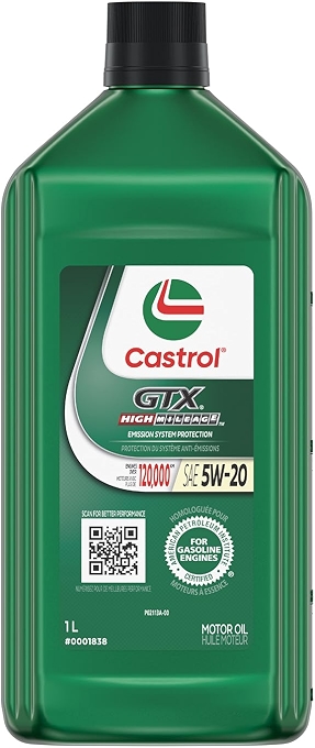 Castrol GTX High Mileage 10W-30 高里程保护机油 1L 加拿大制造