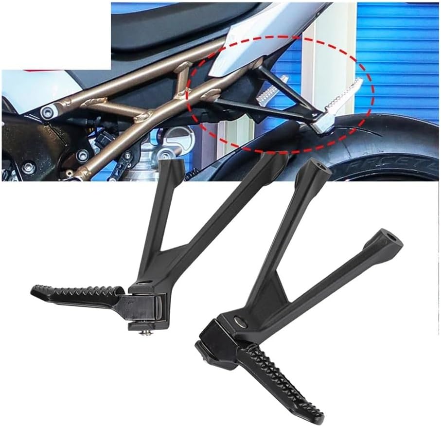 Motorcycle Gear Shifter for S1000RR M1000RR K66 K67 Rear Footpegs Motorcycle Accessories Passenger Pedal Footrest Aluminum Motorcycle Foot Peg