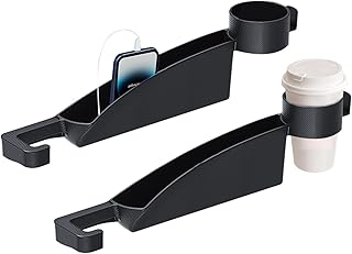 Organisateur Pour Espace Entre Sièges De Voiture,Plateau Comble-Espace Latéral De Siège Pour Automobile - Accessoires Intérieurs Automobile Organisateur Multifonction Avec Porte-Gobelet