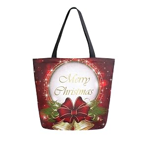 ALAZA Canvas Tote Bag Large Women Casual Shoulder Bag Handbag For Outdoors Holiday Weekender Travel