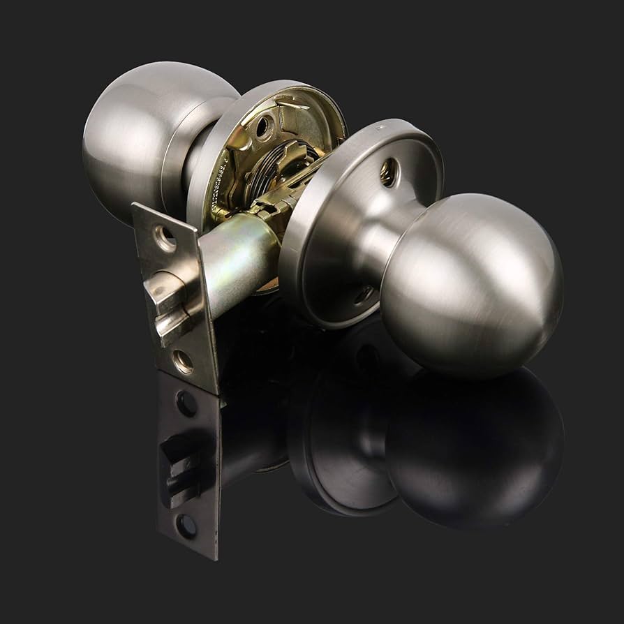 Probrico Brushed Nickel Privacy Interior Door Levers Heavy Duty Door Handle - View #3
