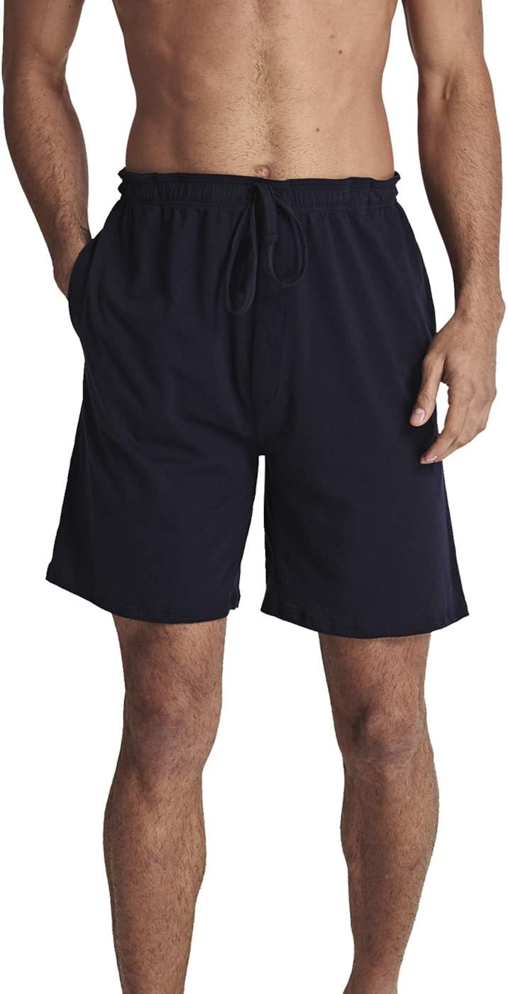 HOFISH Men's Lounge Pajama Shorts Comfy Sleepwear Bottom Shorts Underwear Home Casual Shorts Sleepwear 2 Pack with Pockets