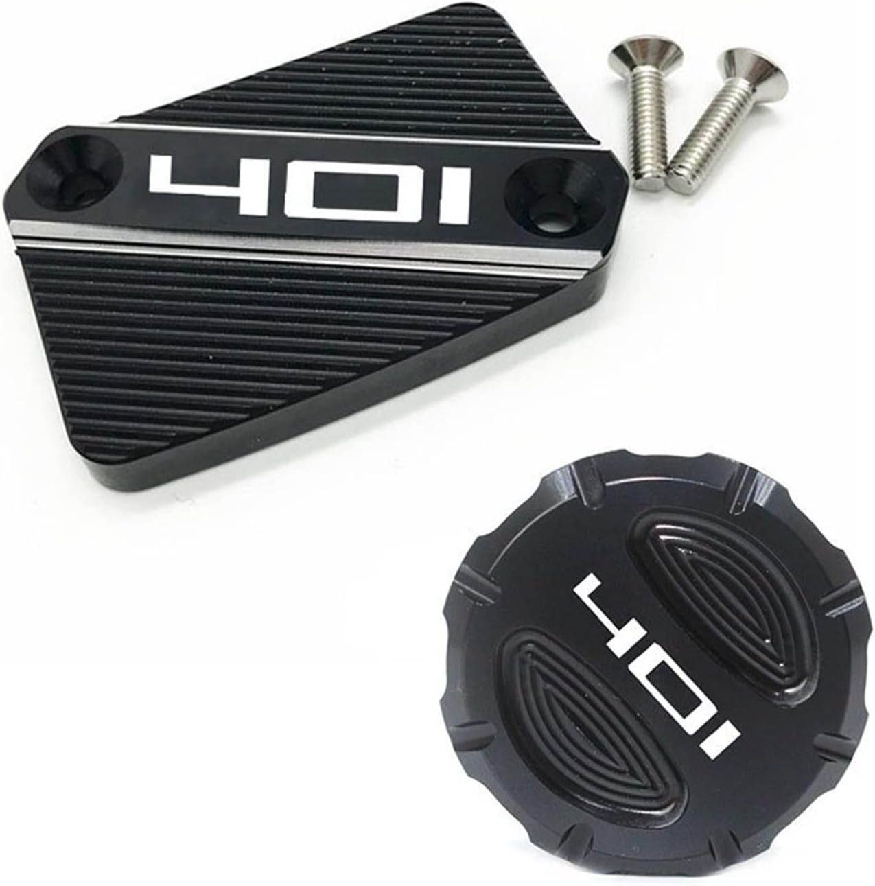 Dla Husqvarna Dla Svartpilen 401 Dla VITPILEN 401 2018-2022 CNC Do Motocykla Tylny I Przedni Korek Zbiornika Płynu Hamulcowego Pokrywa Cylindra (Kolor : Black-2)