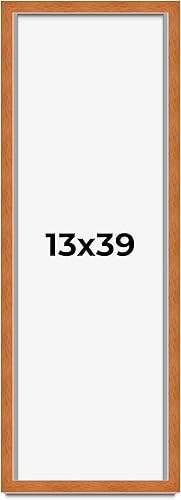 Miniatura 286 de Marco marrón de 18 x 24 pulgadas, marco de madera maciza de nuez de miel, ancho de moldeo de 0.875 pulgadas, profundidad de rabo de 0.875 pulgadas