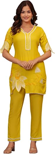FABNEX kurta set for women | Women Kurta | Women Kurta Sets Kurtis | Women Kurta Pant Set | Women Kurta Pant Set Women (K-...