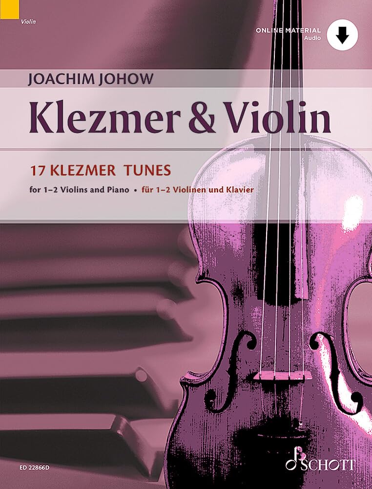 Partitions de violon Klezmer et piano recueil complet de 17 pièces traditionnelles