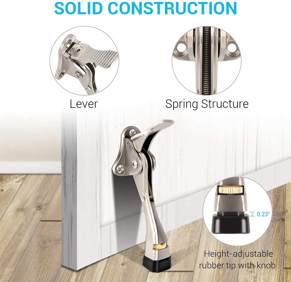 CRANACH Heavy Duty Door Stopper,Bottom of Door,Kickdown Door Stop for