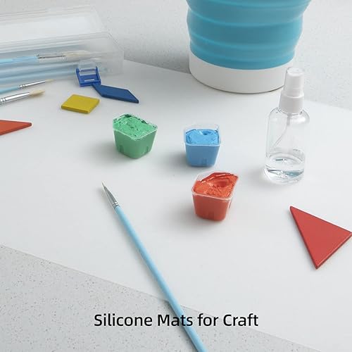 Miniatura 4 de Paquete de 2 alfombrillas de silicona para encimera de cocina, Treerit 23.62" x 15.75" alfombrilla de silicona grande y gruesa, protector de