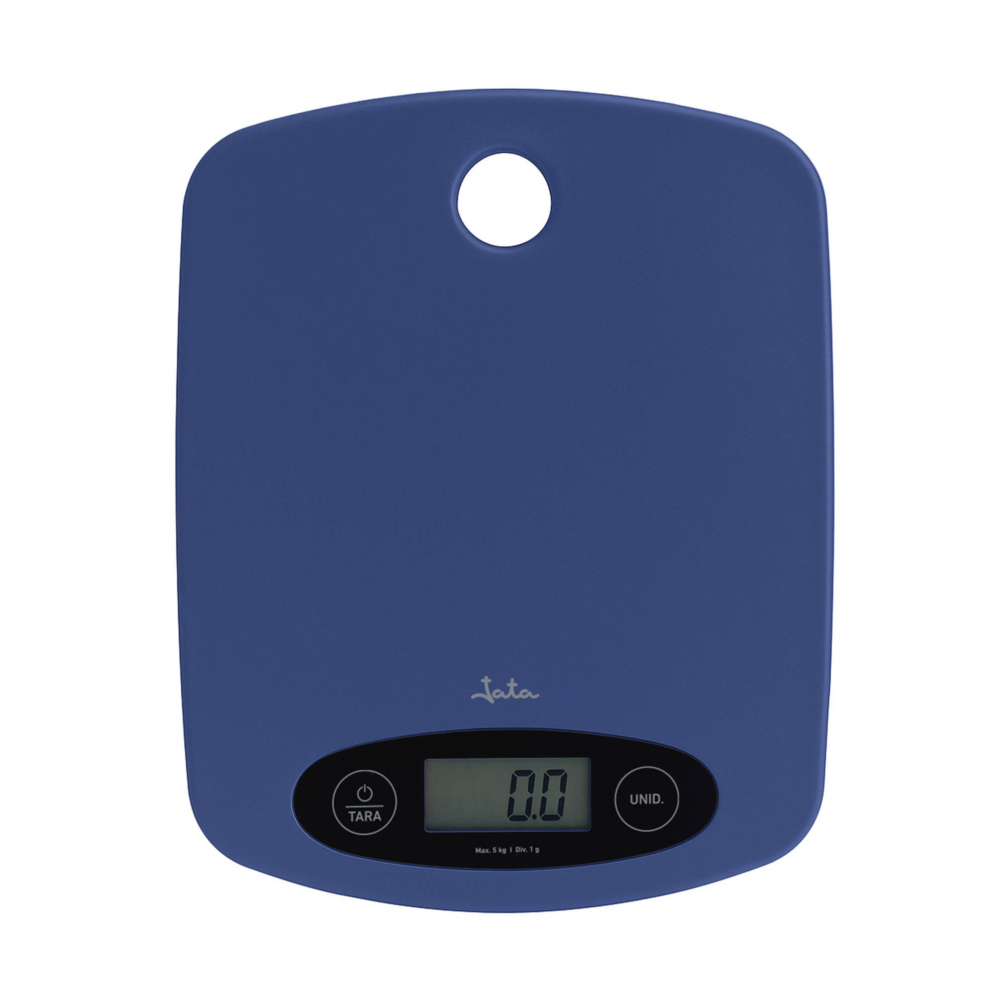 JATA HOGAR HBAL0350 – Báscula de Cocina Digital 5 kg / 1 g, Pantalla LCD Grande, Función Tara, Conversión g/kg/lb/oz, Balanza Electrónica Alta Precisión