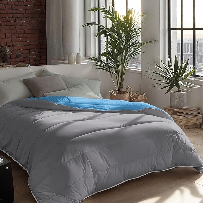 Zelesta Royalbed Bettdecke 135x200 4 Jahreszeiten - Bettwäsche winterdecke und Sommer-Bettdecke warm Duvet - Waschbare bettdecke ohne Bezug - Anti-Allergene Steppdecke