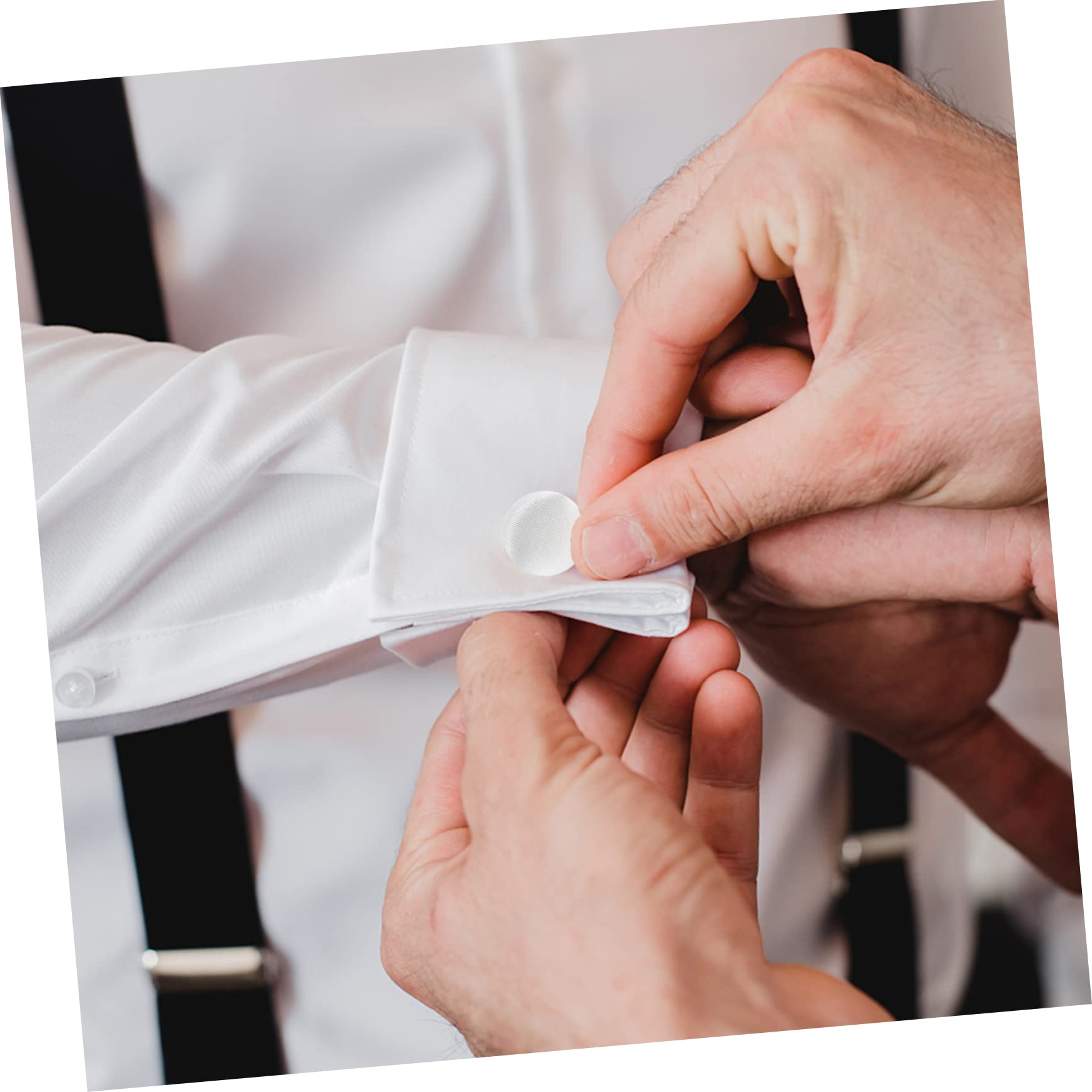 Operitacx 60pezzi Bottoni Tuxedo Rivestiti Per Sposa Bottoni Metallo Per Abbigliamento Bianco Per e Riparazioni Di Vestiti