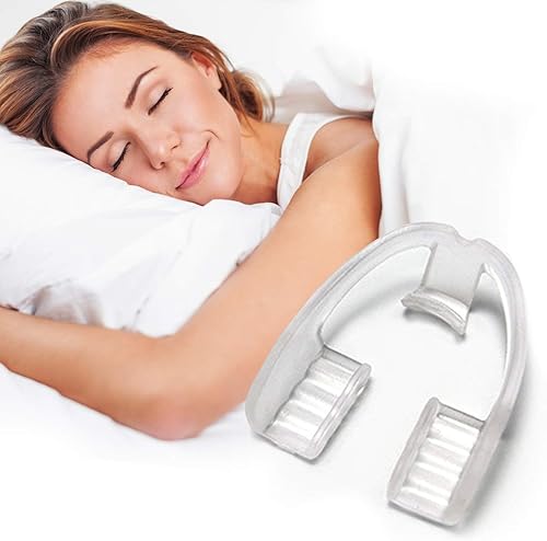 Miniatura 3 de Protectores bucales para rechinar dientes, protector nocturno dental para bruxismo, apriete y alivio de la ATM, 4 piezas