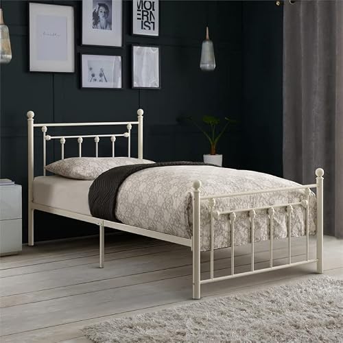 Homelegance Lia White Metal Platform Bed #TOP12
