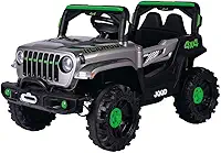 Zippy Toys, Carro Elétrico Jipe Off Road 12V com Controle Remoto - Cinza