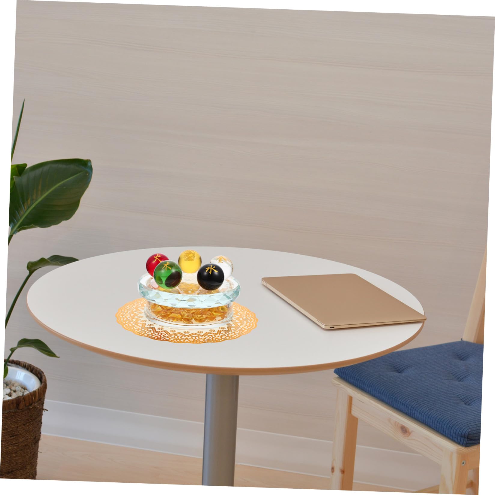 1set Decorazione Chic con Sfere e Supporto di Palle per Benessere e Fortuna Casa Accessorio di Feng Shui per La Tua Casa e Ufficio